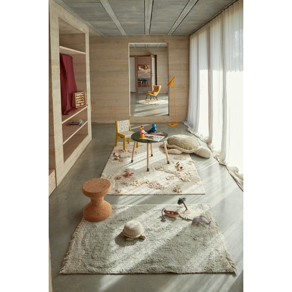 Beżowy bawełniany dziecięcy dywan do zabawy 140x200 cm Seabed – Lorena Canals-image-1