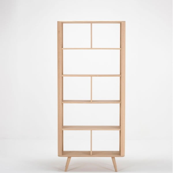Regał z drewna dębowego Gazzda Ena, 90x35x200 cm-image-2