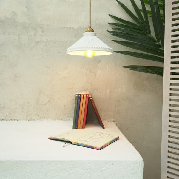 Biała lampa wisząca SULION Elena, wys. 150 cm-image-1