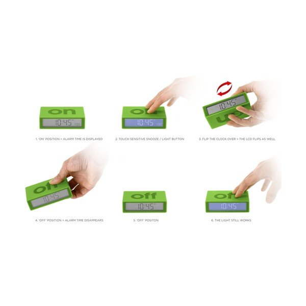 Budzik do przekręcania Flip, ciemnoszary-image-3