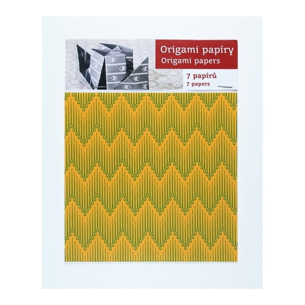 Zielono-żółte
  papiery origami Calico