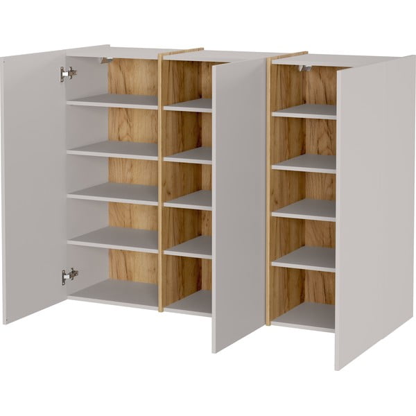 Kremowa szafka pod przedpokoju 138x103x38 cm Libbiano – Germania-image-3