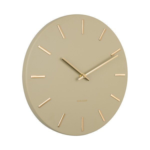 Oliwkowy zegar ścienny Karlsson Charm, ø 30 cm-image-2