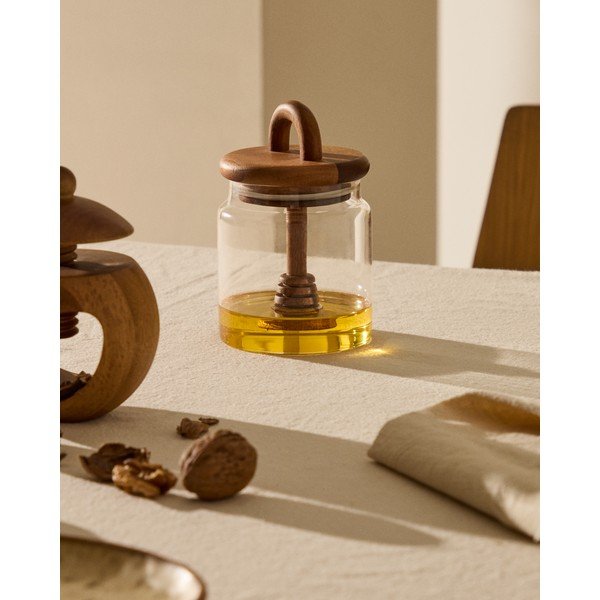 Szklany pojemnik na miód Nukha – Kave Home-image-1