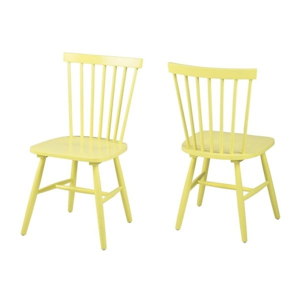 Żółte krzesło Actona Riano