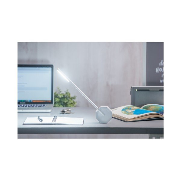 Biała lampa stołowa LED (wysokość 38 cm) Octagon One – Gingko-image-3