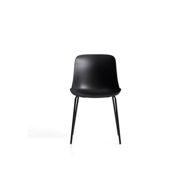 Czarne plastikowe krzesło ogrodowe Altea – Kave Home-image-3