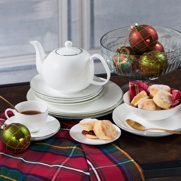 Porcelanowy dzbanek do herbaty Butlers Silver Lining, 1,2 l-image-1