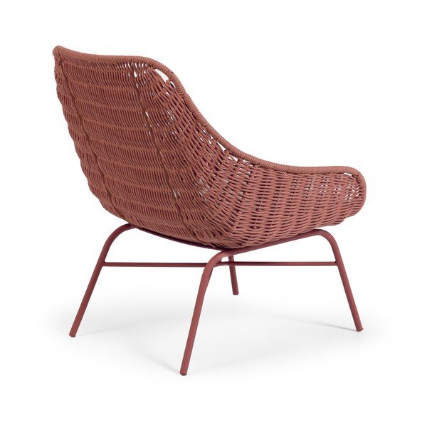Fotel ogrodowy w kolorze terakoty Kave Home Abeli-image-3