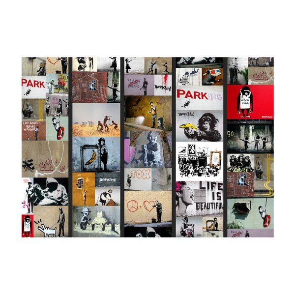 Tapeta w rolce Bimago Banksy, 0,5x10 m