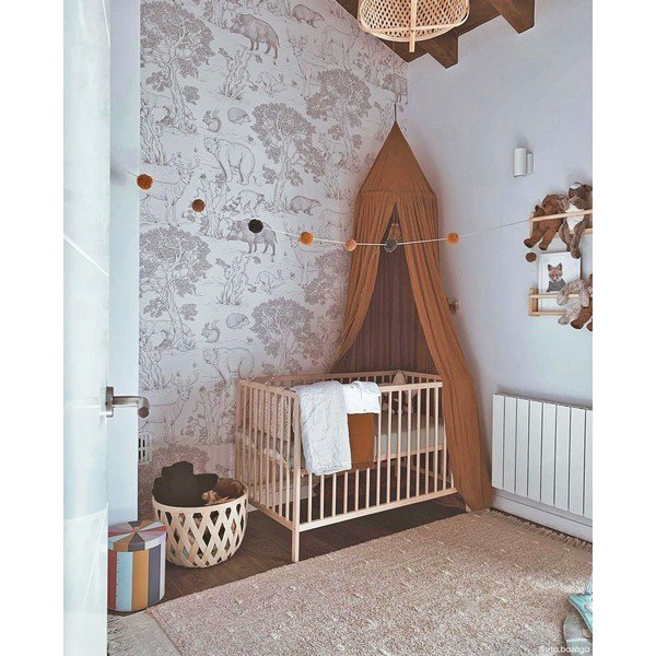 Beżowy bawełniany dywan tkany ręcznie odpowiedni do prania 140x200 cm Woods Symphony Linen – Lorena Canals-image-3