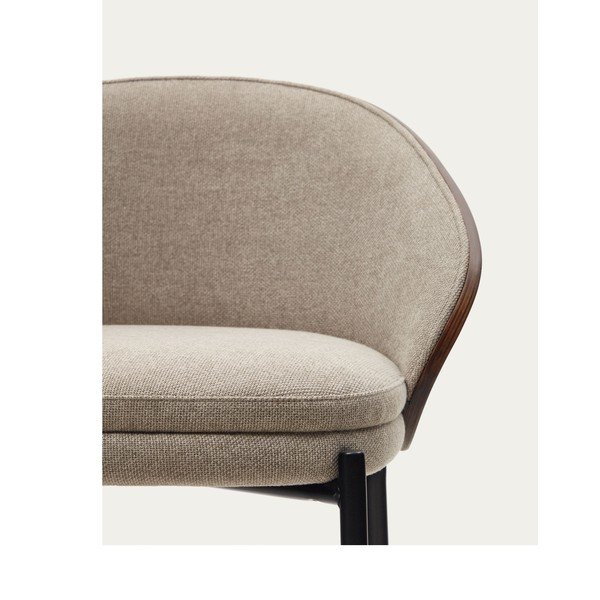 Brązowo-beżowy hoker (wysokość siedziska 65 cm) Eamy – Kave Home-image-2