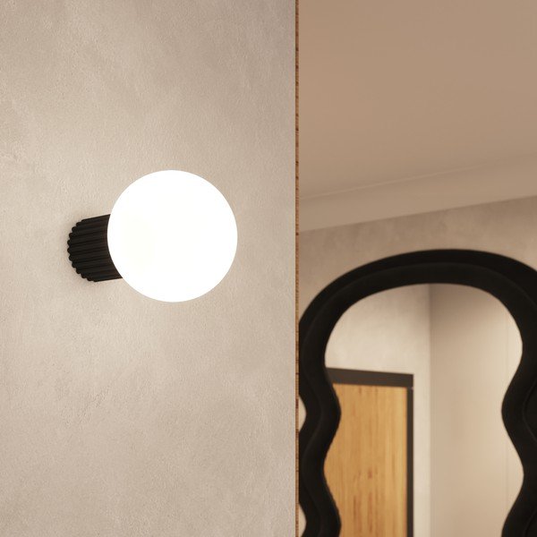 Czarny kinkiet ø 12 cm Orbital – Sollux-image-1