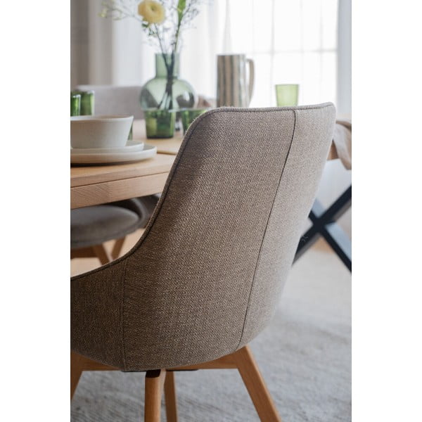 Beżowe krzesła zestaw 2 szt. Alison – Rowico-image-3