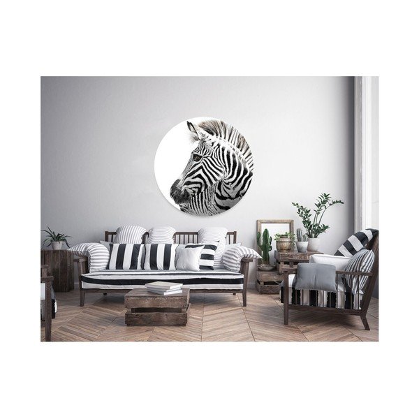 Dekoracja ścienna Styler Ring Zebra, ø 70 cm-image-1