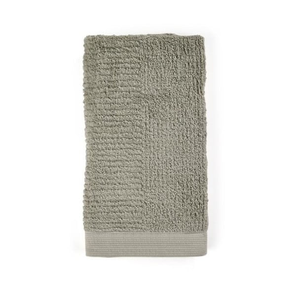 Zielonoszary bawełniany ręcznik 100x50 cm Classic − Zone