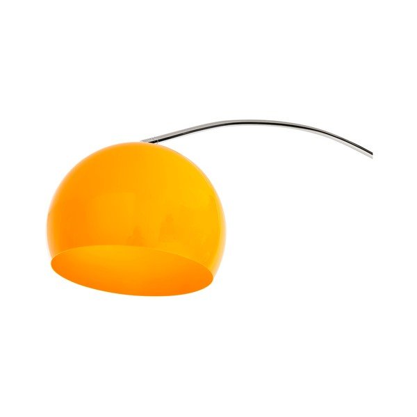 Stojąca lampa z pomarańczowym abażurem i marmurową podstawą Kokoon Loft-image-1