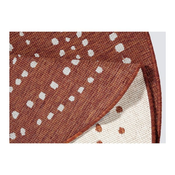 Czerwony okrągły dywan odpowiedni na zewnątrz NORTHRUGS Bali, ⌀ 140 cm-image-4