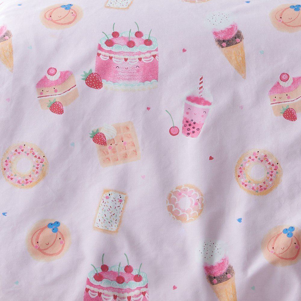 Różowa pościel dziecięca jednoosobowa 135x200 cm Sweet Treats – Catherine Lansfield (zdjęcie 5)
