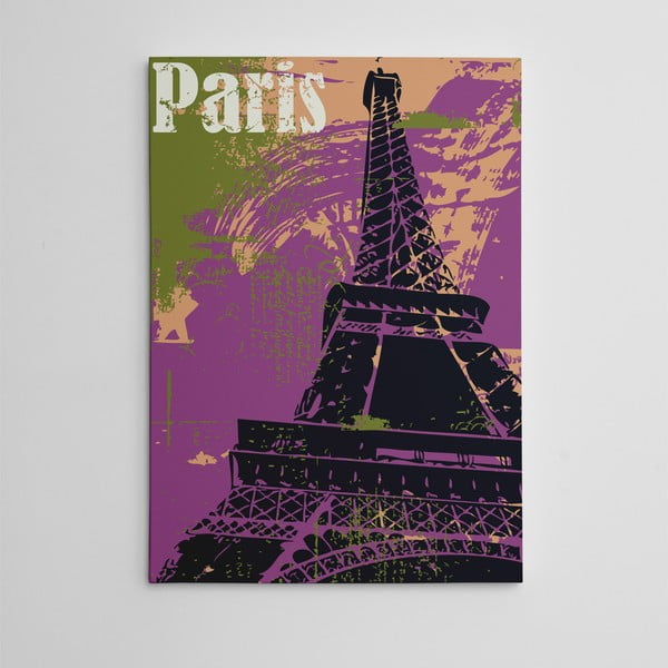 Obraz na płótnie "Violet Paris", 50x70 cm