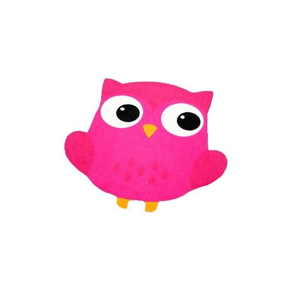 Różowy dywan dziecięcy Zala Living Owl, 66x66 cm