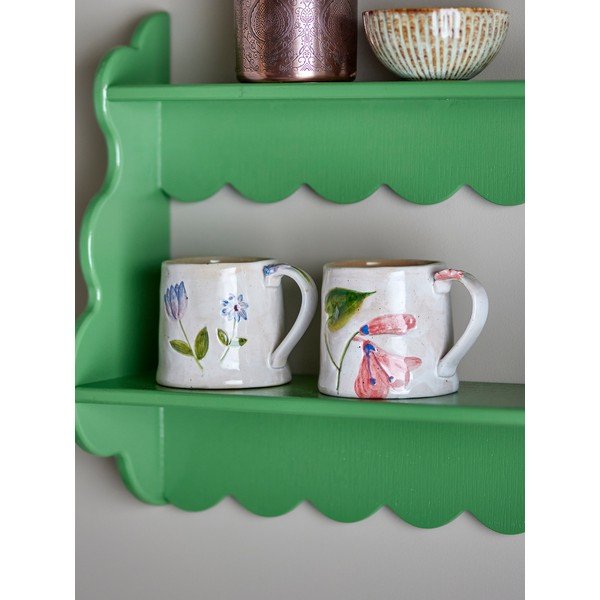 Kremowe kubki ceramiczne zestaw 2 szt. 430 ml Camilla – Bloomingville-image-1