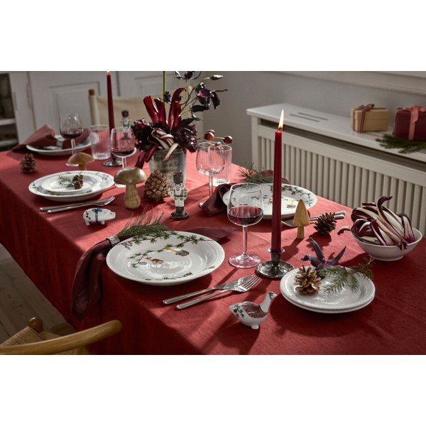 Biały porcelanowy talerz ze świątecznym motywem ø 27 cm Hammershøi Christmas – Kähler Design-image-4