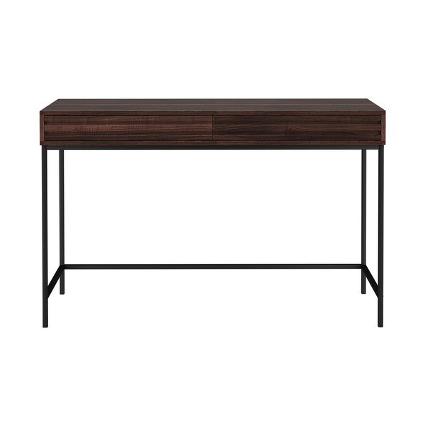 Biurko z blatem w dekorze orzecha 50x120 cm Celine – Støraa-image-1