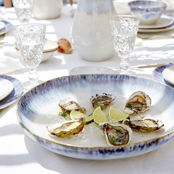 Niebieska kamionkowa misa na owoce Costa Nova Brisa, ⌀ 36 cm-image-1