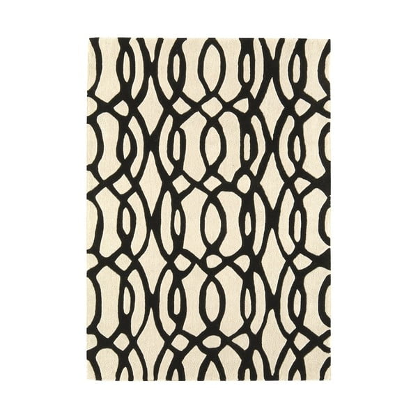 Wełniany dywan Matrix Wire White 120x170 cm