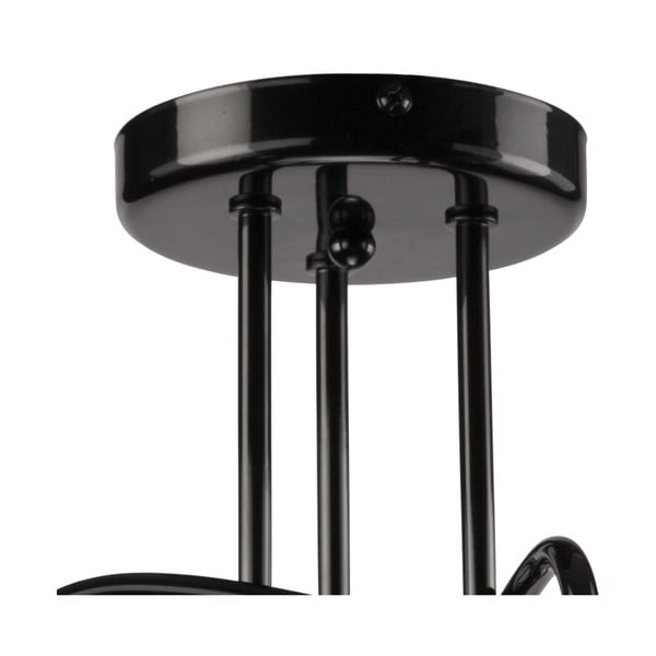 Czarna lampa sufitowa bez klosza 36x36 cm Camilla – LAMKUR-image-2