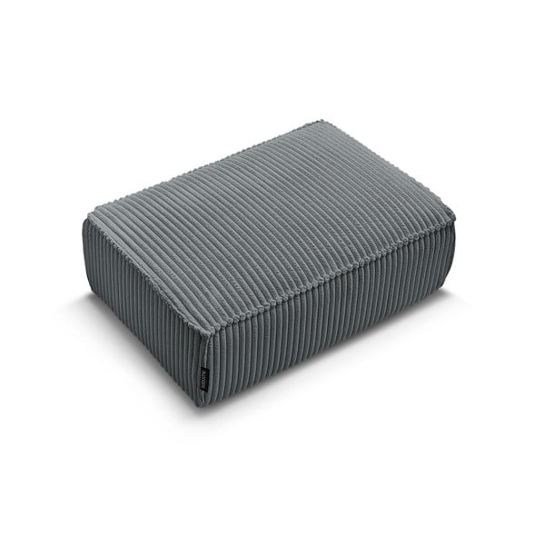 Ciemnoszary sztruksowy podnóżek Chelsea – Bobochic Paris-image-4