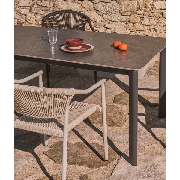 Stół ogrodowy z kamiennym blatem 80x140 cm Anafi – Kave Home-image-1