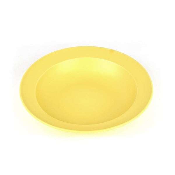 Żółty talerz z ceramiki Made In Japan Basic, ⌀ 21,5 cm