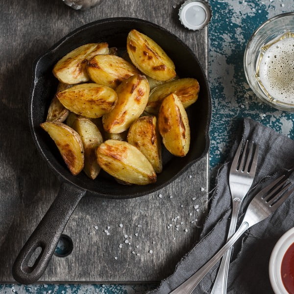 Żeliwna patelnia do grillowania ø 25 cm LITINA – Orion-image-1