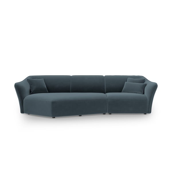 Niebieski aksamitny narożnik Tokyo – Cosmopolitan Design