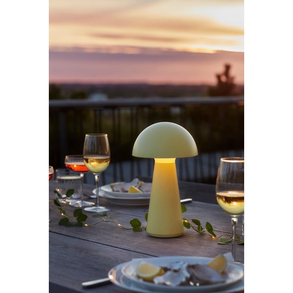 Żółta lampa stołowa LED ze zdalnym sterowaniem (wysokość 28 cm) Sam – Sirius-image-1