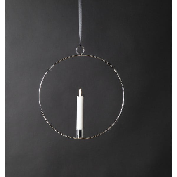 Srebrna dekoracja świetlna Flamme Ring – Star Trading-image-1