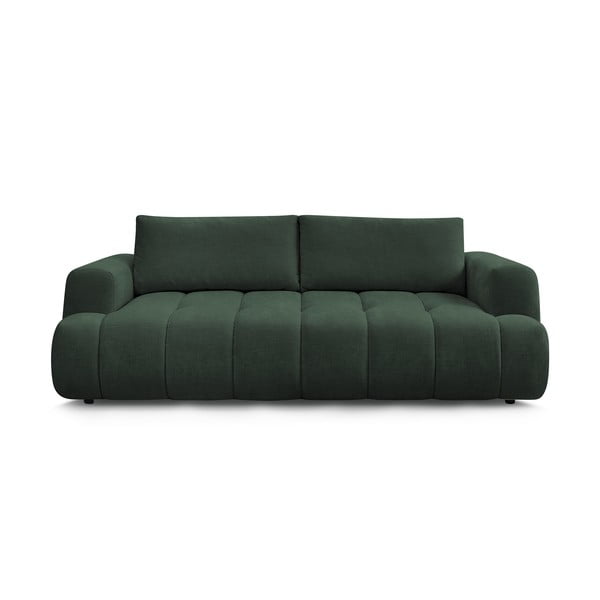 Zielona rozkładana/ze schowkiem sofa 251 cm Fuji – Bobochic Paris