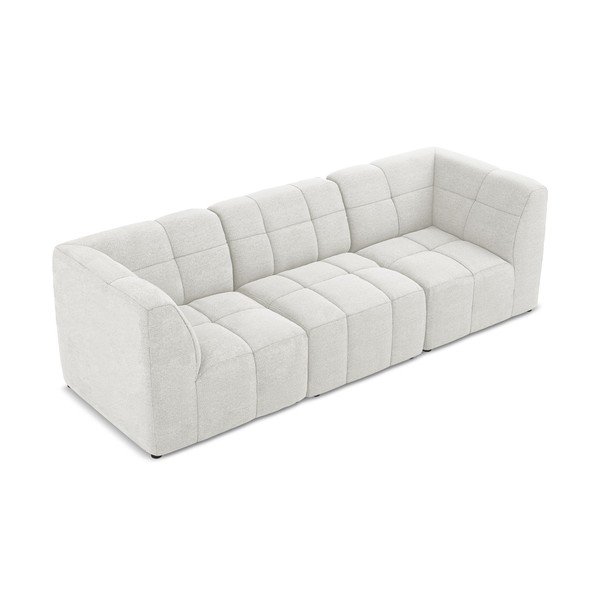Biała sofa z materiału bouclé 255 cm Aloha – Makamii-image-2