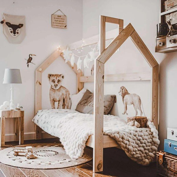 Naklejka ścienna z małym lwiątkiem Dekornik, 64 cm-image-1