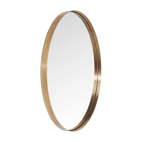 Lustro okrągłe w ramie w miedzianej barwie Kare Design Round Curve, ⌀ 100 cm-image-1