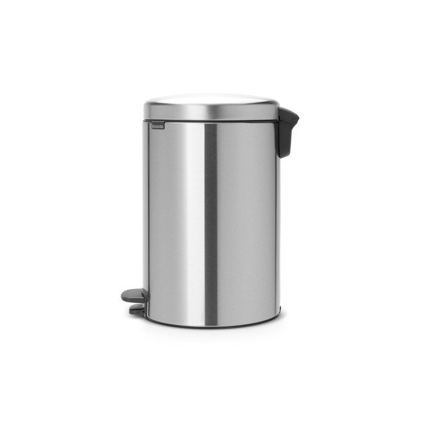 Stalowy kosz na śmieci z pedałem w kolorze matowego srebra 20 l NewIcon – Brabantia-image-1