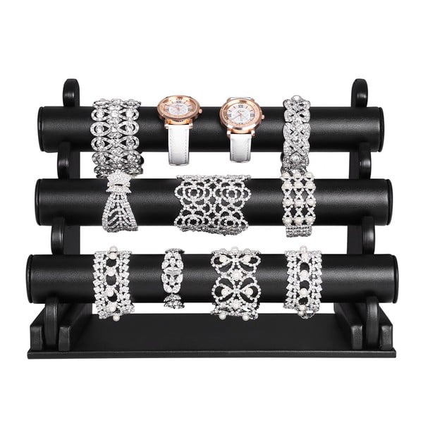 Czarny 3-piętrowy stojak na bransoletki Songmics-image-2