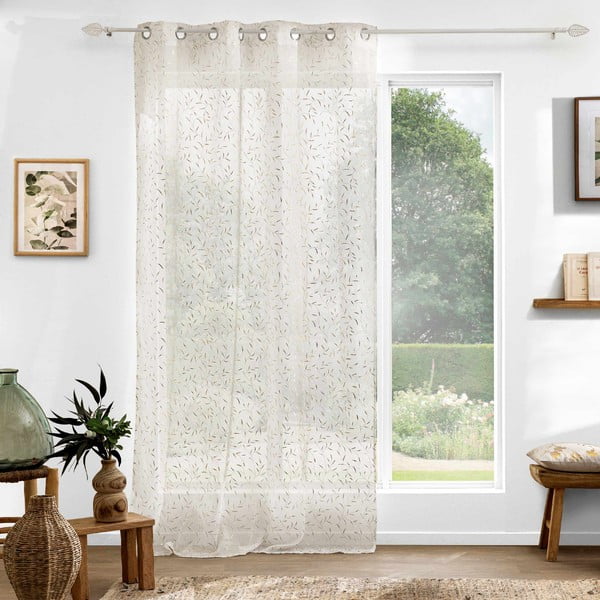 Firanka w beżowo-złotym kolorze 140x240 cm Maissa – douceur d'intérieur-image-4