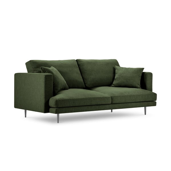 Ciemnozielona sofa Milo Casa Piero, 220 cm-image-4