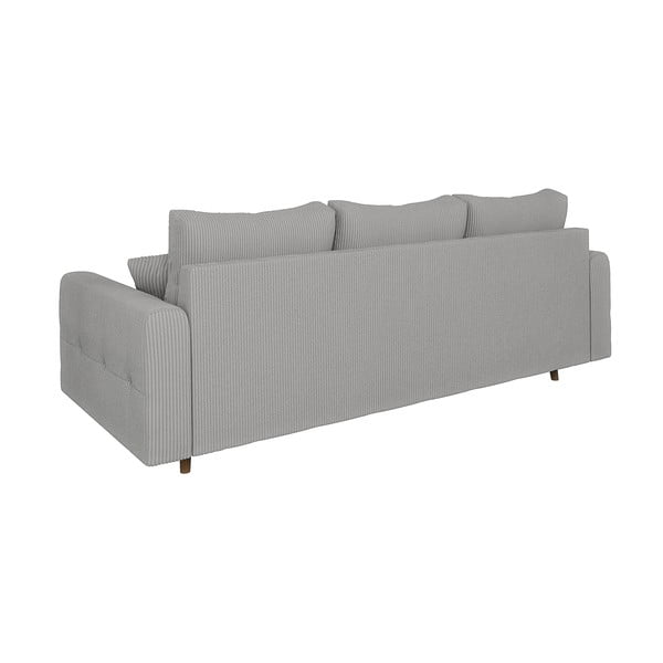 Jasnoszara sztruksowa sofa 210 cm Ariella – Ropez-image-2