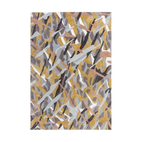 Szaro-żółty dywan Flair Rugs Bark, 160x230 cm