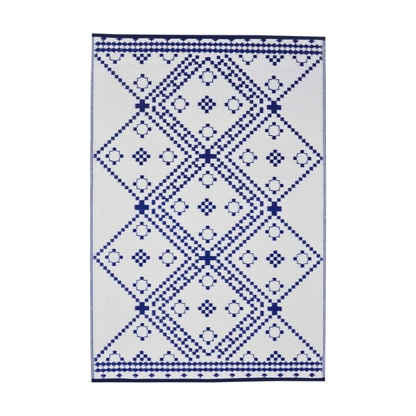 Niebiesko-biały dywan zewnętrzny Green Decore Amber, 120x180 cm-image-2