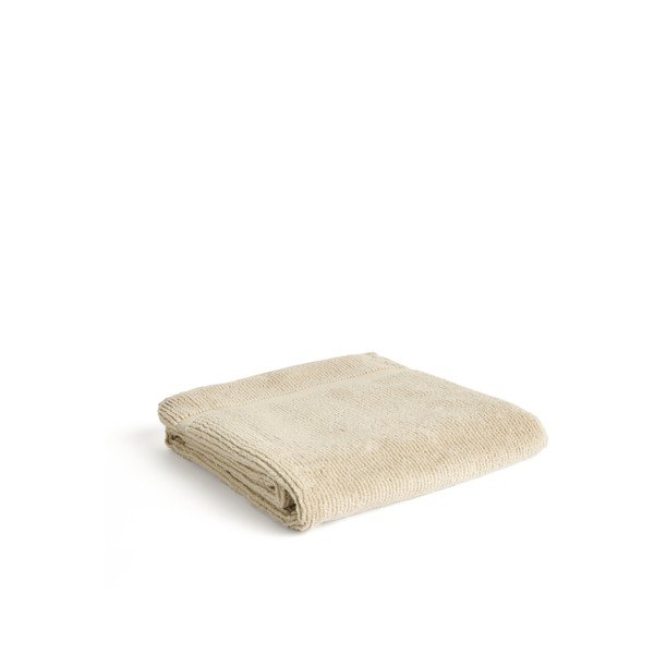 Beżowy bawełniany ręcznik kąpielowy frotte 70x140 cm Olvira – Kave Home